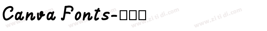 Canva Fonts字体转换